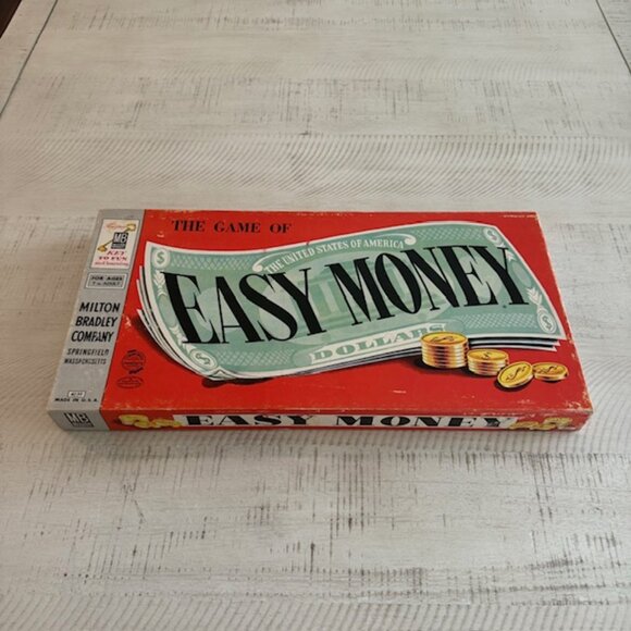 Vintage, Rare 1956 Milton Bradley Easy Money #4620